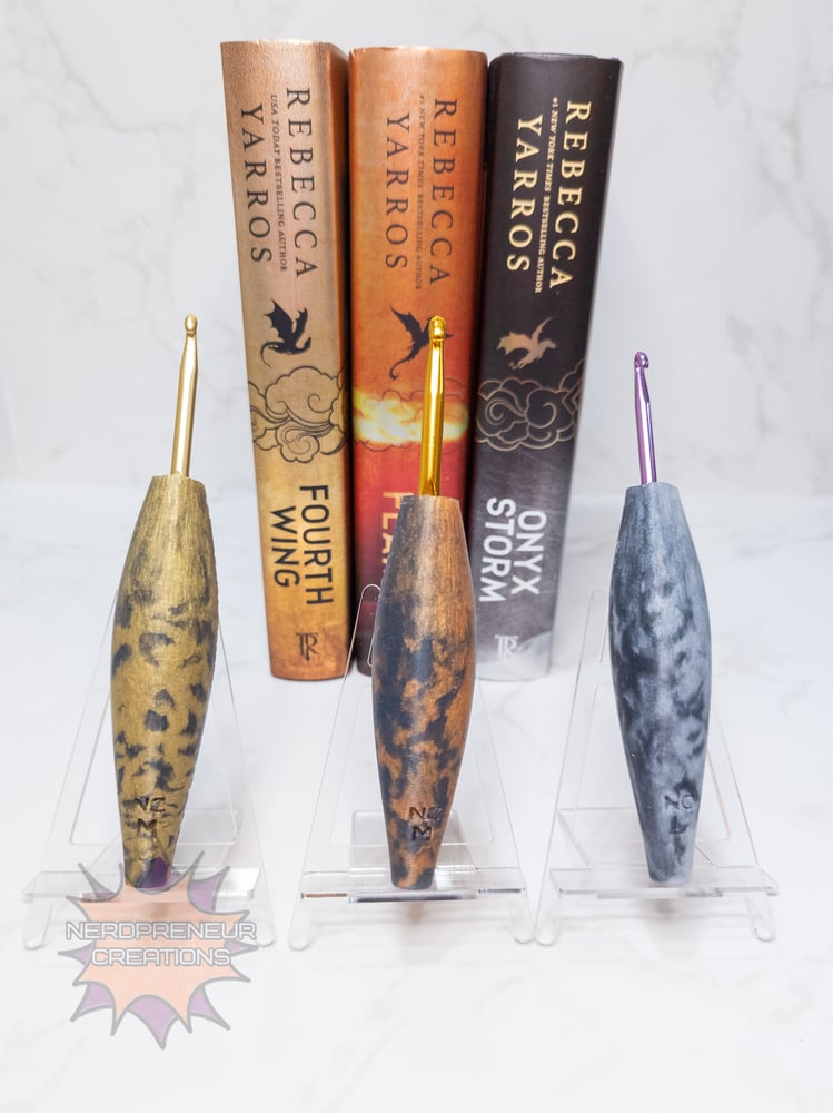 Image of Bookish Adventure Squishy Grips Sleek 2.0 Interchangeable Silicone Crochet Hook Grip