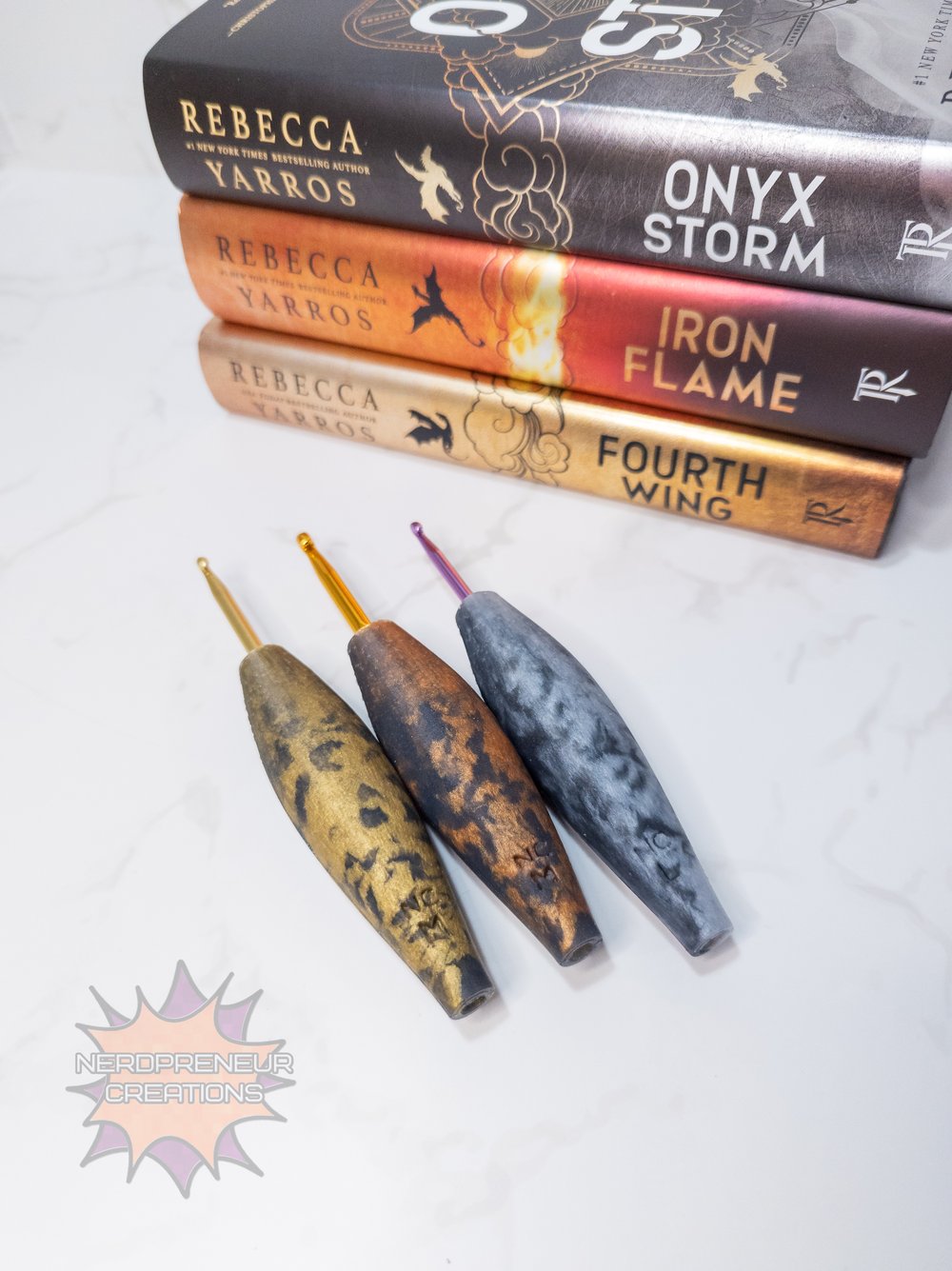 Image of Bookish Adventure Squishy Grips Sleek 2.0 Interchangeable Silicone Crochet Hook Grip