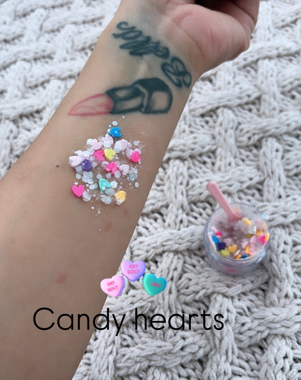 Candy hearts hair & body gel 