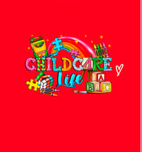 Custom Childcare Provider Life (RED) Shirt