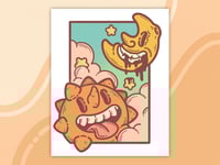 Sun and Moon 8x10 Art Print