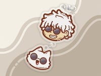 Image 1 of Gojo Double-Sided Dangle Keychain