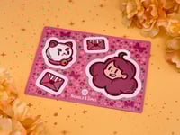 Image 2 of Bee and Puppycat Sticker Sheet