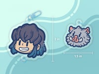 Image 2 of Inosuke Double-Sided Dangle Keychain