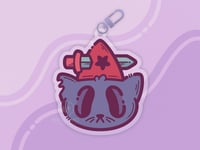 Image 1 of Witchdagger Mae Double-Sided Keychain