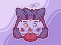 Image 1 of Gengar Double-Sided Shaker Keychain