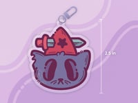 Image 2 of Witchdagger Mae Double-Sided Keychain