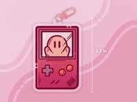 Image 2 of Game Boy Ghost Double-Sided Keychain