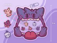 Image 2 of Gengar Double-Sided Shaker Keychain