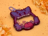 Image 3 of Gengar Double-Sided Shaker Keychain