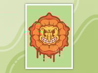 Cagney Carnation Cuphead 5x7 Art Print