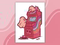 Ghost Arcade 5x7 Art Print