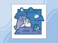 Totoro 8x8 Art Print