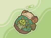 Image 1 of Korok Double-Sided Keychain