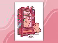 Ghost Vending Machine 5x7 Art Print