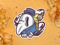 Image 2 of Plague Doctor 3 Inch Vinyl Sticker