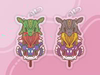 Image 1 of Gen 3 Legendary Pokemon Double-Sided Keychain