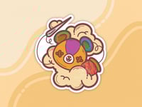Image 1 of Stitches 3 Inch Sticker