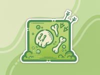 Image 1 of Gelatinous Cube 3 Inch Sticker