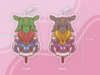 Image 2 of Gen 3 Legendary Pokemon Double-Sided Keychain