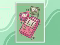 Game Boy 5x7 Art Print