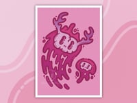 Witchy Skulls 5x7 Art Print