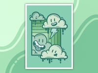 Clouds 5x7 Art Print