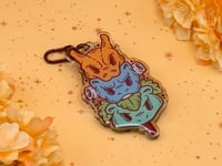 Image 3 of Gen 1 Pokemon Starters Double-Sided Keychain