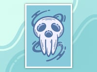 Lord Death Mask 5x7 Art Print