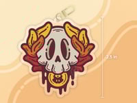 Image 2 of Hades Skull  Double-Sided Keychain