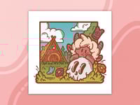 Cult of the Lamb 8x8 Art Print