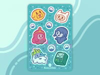 Image 1 of Adventure Time Sticker Sheet
