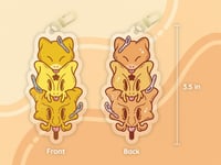 Image 2 of Alakazam Dango Double-Sided Keychain