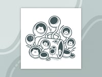 Cup Fungus 5x5 Inktober Art Print