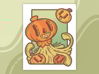 Pumpkin Man Enoch 8x10 Art Print