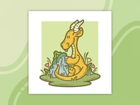 Dragon 5x5 Art Print