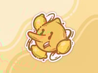 Image 1 of Lemon Grab 3 Inch Sticker