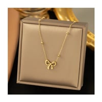 Pretty Bow Necklace 