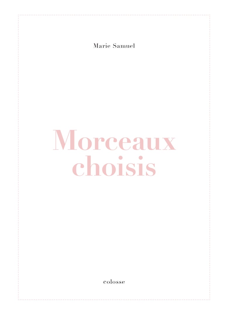 Image of Morceaux choisis, par Marie Samuel