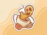 Image 1 of Cursed Tea 3 Inch Sticker