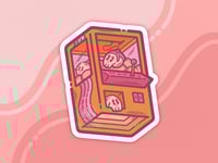Image 1 of Skull Arcade 3 Inch Sticker
