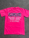 ROWDYS HOT PINK LOGO TEE