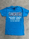ROWDYS BRIGHT BLUE LOGO TEE
