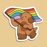 Image 1 of Pride Flag Sticker New