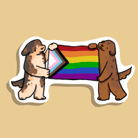 Image 1 of Long Pride Flag Sticker