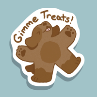 Image 1 of Gimme Treats! Sticker