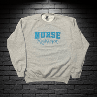 Image 1 of Nurse Embroidery Sweatshirt