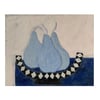 ~new work!~ Blue pears in diamond bowl