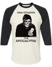 Image 1 of RAW-DOG APOCALYPSE BLACK BASEBALL Tee