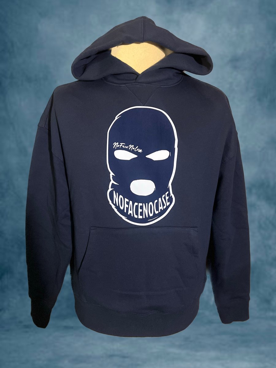 Image of Navy Blue NoFaceNoCase Hoodie